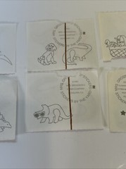 Vintage Mrs Grossman 1993 Dinosaur Stickers Set Of 6 Sheets As Shown