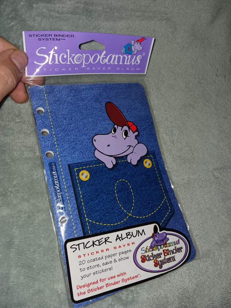 New / Sealed Stickopotamus Sticker Album Pages For Folder Binder