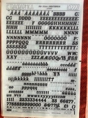SEVEN (7) Letraset INSTANT LETTERING Transfer Letters Knightsbridge 48pt NICE 2