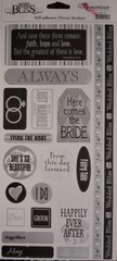 12 Pack Lot Karen Foster Reminisce Stickabilities Dimensional Wedding Stickers