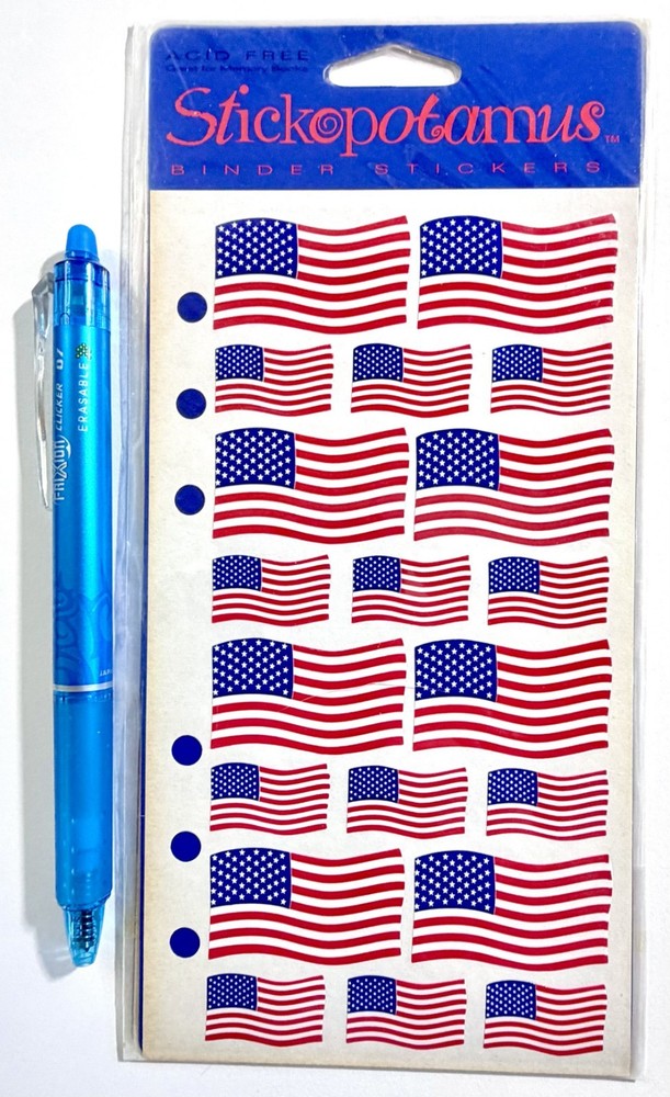 American Flags Stickers Scrapbooking Card Making Journal Planner DIY Sticko