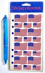 American Flags Stickers Scrapbooking Card Making Journal Planner DIY Sticko