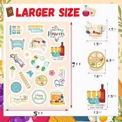 Passover Stickers for Kids 720PCS Labels for Envelopes, Cards, and Decorations