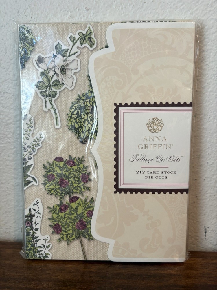 ANNA GRIFFIN Trelliage Die Cuts – 212 Card Stock Die Cuts – NEW