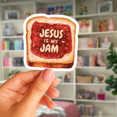 Christian Jesus Sticker, Faith Bible Decal, Inspirational Vinyl Sticker