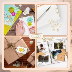Small Gold Paper Clips: Love Heart Shaped Paperclips 200 Pcs Mini Metal Cute