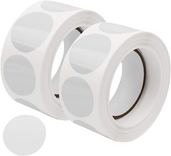1000 Pcs Clear Retail Package Seals, 1 Inch Round Circle Wafer Seal Sticker Clea
