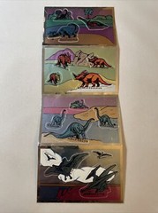 Dinosaur Stickers Chrome 4 Mini Sheets New In Package Made In USA