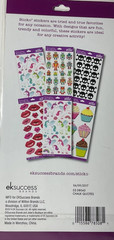 Sticko Chalk Quote Stickers 16PC EK Success Scrapbook Planner B/W Typography