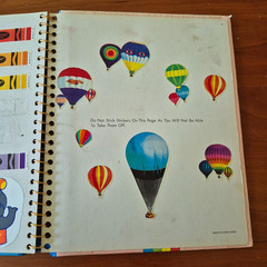 Vintage 1980s Sticker Album Book Puffy Hello Kitty Snoopy Apple Garbage Pail