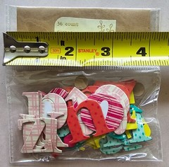 36 Count Alphabet Chipboard Alphabet Scrapbook Decoration