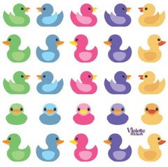 Violette Stickers Spring Colorful Ducks Ducky Crafts Planner Supply Scrapbook