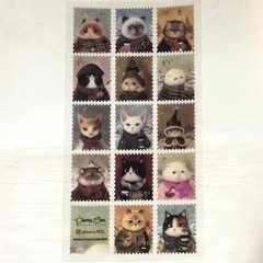Stickii Club Winter Cat Sticker Sheets Lot of 3 Stamps & Circles