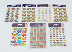 Sticko Stickers 7 Packs _ 201 Pcs Total- New