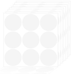 Yeachlaing 2 Inch Round Clear Seal Stickers,Transparent Envelope Mail Wafer S…