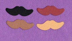 MUSTACHE #6 background die cuts scrapbook cards