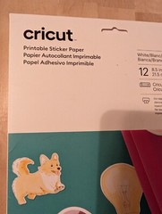 Cricut Printable Sticker Paper 8.5″X11″ 12/Pkg-