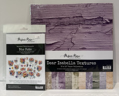 Paper Rose Scrapbooking LOT 12 x 12 Paper & Die Cuts