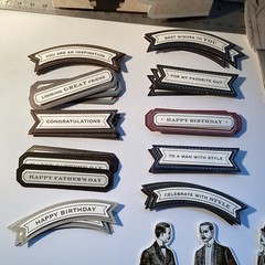 Anna Griffin Suits And Sentiment Stickers Package Missing 4 Pieces