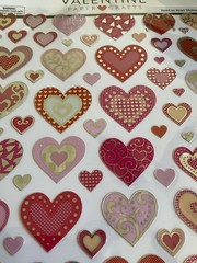 Valentine Paper Crafts Stickers Lot 3 Packs