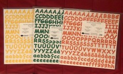 Creative Memories LARGE ABC/123 SASSY Stickers SUNFLOWER, CLOVER or MANDARIN