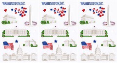 Mrs. Grossman’s Washington DC Travel Scrapbook Stickers White House 3 Sheets