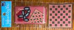 RARE Jolees Mini Checkers Family Pieces Board Game 3D Scrapbook Stickers 4”x2”