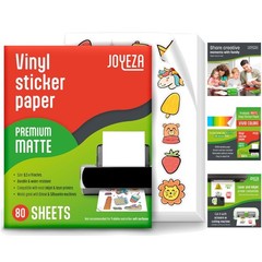 Fast-Drying 80 Sheet Matte Waterproof Printable Vinyl for High-Quality Labels