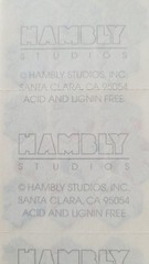 HAMBLY STUDIOS PRISMATIC / GLITTER MULTI-COLOR SMALL GUMMY BEAR RARE VINTAGE