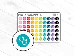 1483-41~~Stethoscope Icon Planner Stickers.