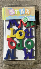 Colorbok Alpha Stax Funky Primary 1300 Letters 1 inch