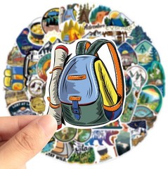 100pcs National Park Stickers, Outdoor Camping Traveling,051 EFG