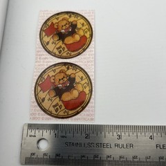 Vintage Lucy Rigg Bear Stickers 1984 Two Stickers As Shown