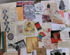30 Piece Junk Journal sticker Ephemera Vintage Paper FANCY CUTS STAMPS WORDS