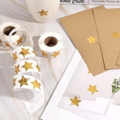 1000 pcs Star Stickers for Kids Reward, 1 inch Holographic Gold Stars Sticker…