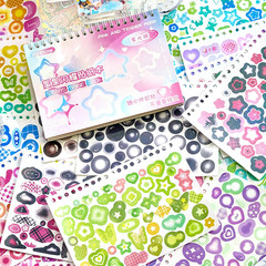 2500PCS Kpop Photocard Stickers – Glitter, Butterfly, Heart, Ribbons Deco Stick