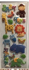 Bulk Lot 4 Kawaii Baby Animals Littlest Pet Shop Puffy Glitter Stickers Sheet