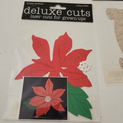NEW Lot Deluxe Cuts Laser Cuts Die Cuts CHRISTMAS HOLIDAY Tree Holly Poinsettia