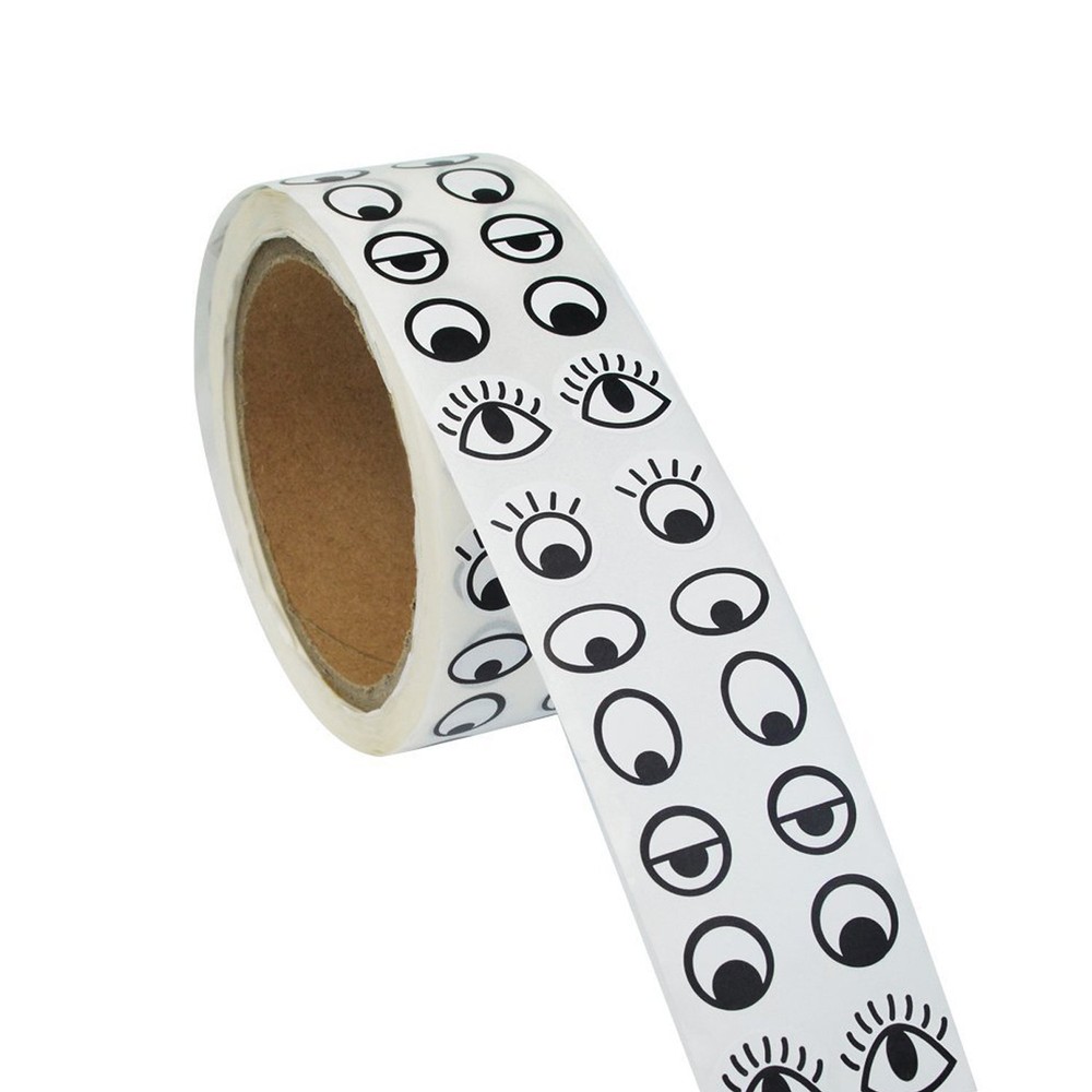 2000 Pcs Black and White Eye Stickers Labels for DIY Arts Crafs Toys Home Decor