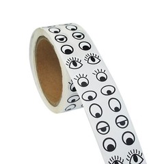 2000 Pcs Black and White Eye Stickers Labels for DIY Arts Crafs Toys Home Decor