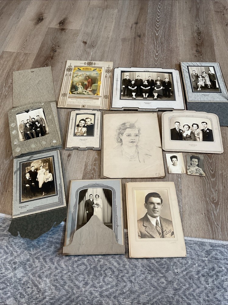 Ephemera Lot – Lot Of 12 Black & White Photos – Multiple Sizes