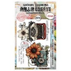 AALL AND CREATE – CLEAR ACRYLIC STAMPS – LETTER PRESS