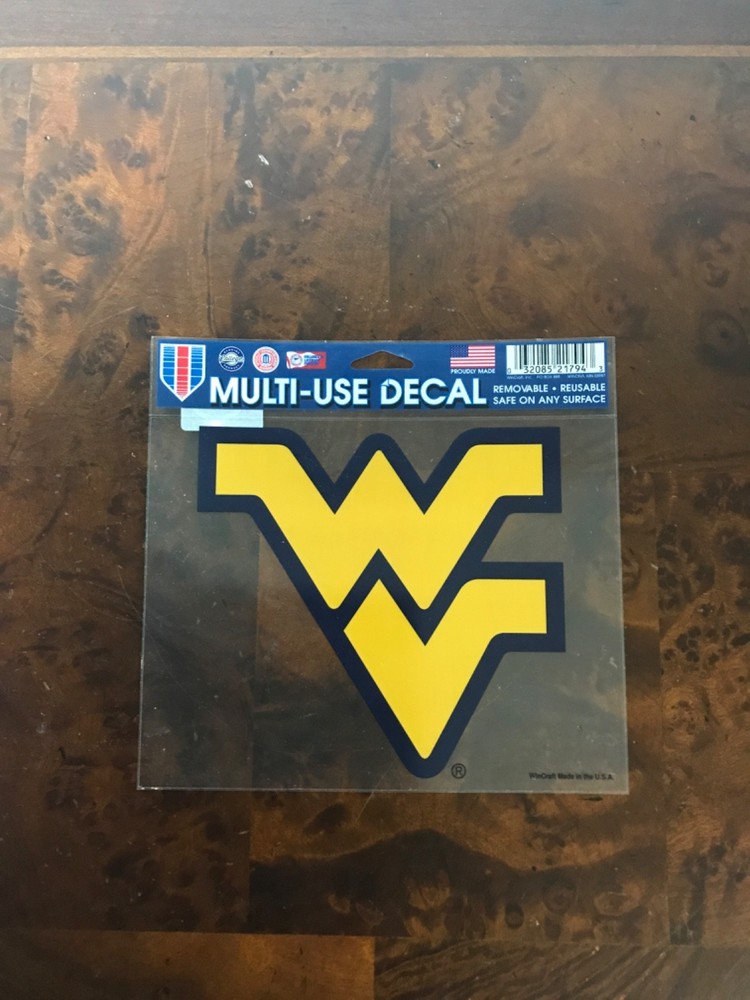 NCAA Multi-Use Decal Reusable/Removable – WinCraft NEW-WEST VIRGINIA UNIVERSITY