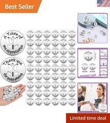 100 Pcs Token of Appreciation Metal Coins Bulk 0.79 Inch Thank You Kindness C…