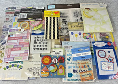 HUGE lot of vintage stickers and embellishments – Over 4 Pounds, Multiple Themes