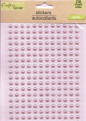 GEMS Gem Bling Rhinestones Rhinestone Pink Jewels Crafter’s Square Sticker Craft