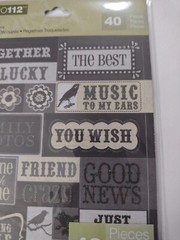 Studio 112 Die Cut Stickers 40 Piece Birds, Flowers, And Words