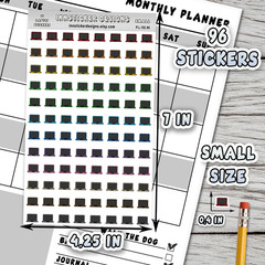 Laptop Stickers, Mini Icon Reminder Planner stickers, Journals, Scrapbooks