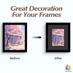 Mat Board 8×10 for 5×7 Photos – Acid Free, 4-ply, 4.5″ X 6.5″ Opening – Framing