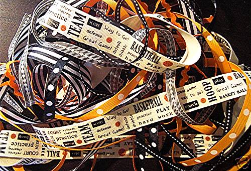 «HOOPS» ribbon lot – 8 yds. ($3.19 shipping for up to 4 sets) Save 40%